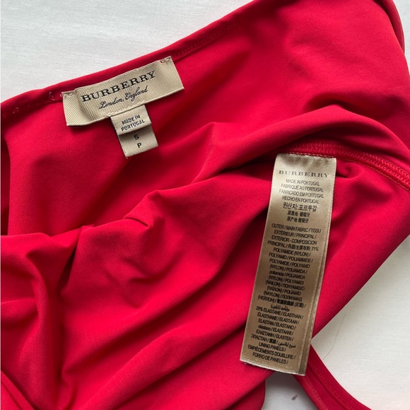 Burberrys Sport Red One Piece Swimsuit Size Small - Picture 6 of 8